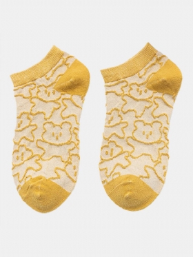 Γυναικείες Βαμβακερές Αντιυφαντικές Κάλτσες Με Σχέδιο Αρκούδας Καρτούν