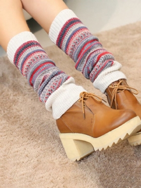 Γυναικείες Κάλτσες Συμπίεσης Vintage Χρώματος Ριγέ Μόδας