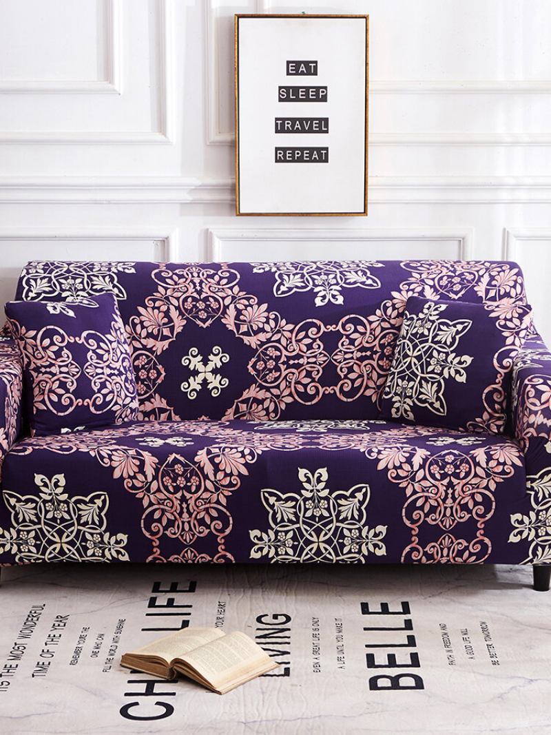 1/2/3/4 Seater Violet Home Μαλακό Ελαστικό Κάλυμμα Καναπέ Προστατευτικός Καναπές Easy Stretch Slipcover