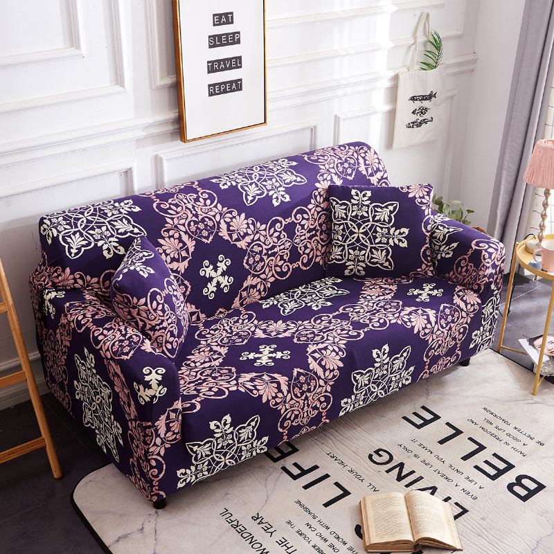 1/2/3/4 Seater Violet Home Μαλακό Ελαστικό Κάλυμμα Καναπέ Προστατευτικός Καναπές Easy Stretch Slipcover