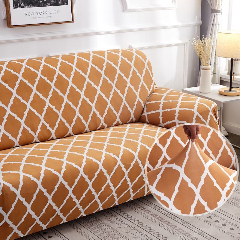 1/2/3/4 Θέσιο Ελαστικό Κάλυμμα Καναπέ Slipcover Settee Stretch Floral Προστατευτικό Καλύμματα Καρέκλας