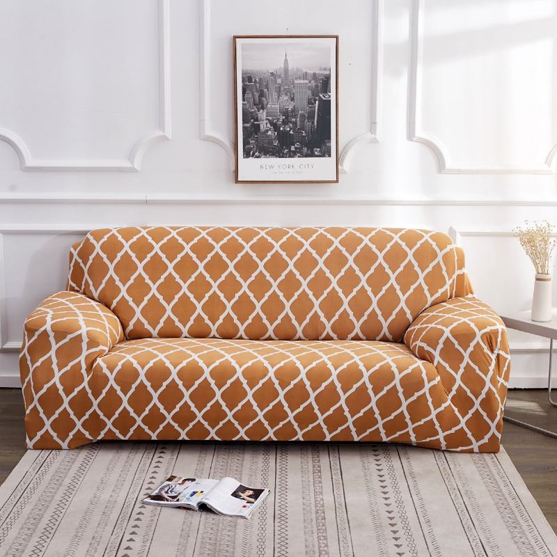 1/2/3/4 Θέσιο Ελαστικό Κάλυμμα Καναπέ Slipcover Settee Stretch Floral Προστατευτικό Καλύμματα Καρέκλας