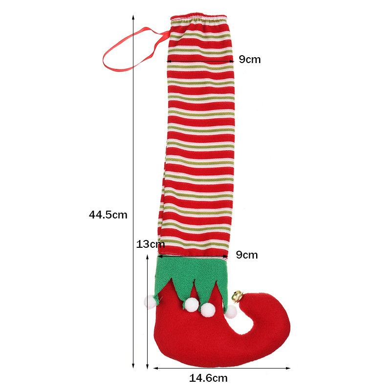 1/4 Τεμ. Elf Santa Chair Επιτραπέζια Κάλτσες Κάλυμμα Ποδιών Χριστουγεννιάτικο Ντεκόρ Αποκριών