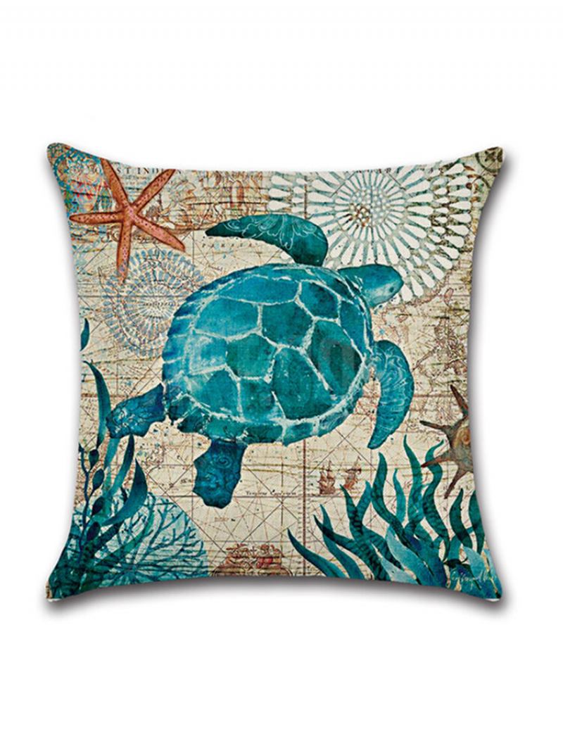 1 Pc Sea Turtle Seahorse Whale Octopus Cushion Hold Μαξιλαροθήκη Κάλυμμα Μαξιλαριού Ριχτάρι Τσάντες Διακόσμηση Αυτοκινήτου Σπιτιού