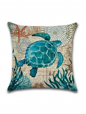 1 Pc Sea Turtle Seahorse Whale Octopus Cushion Hold Μαξιλαροθήκη Κάλυμμα Μαξιλαριού Ριχτάρι Τσάντες Διακόσμηση Αυτοκινήτου Σπιτιού