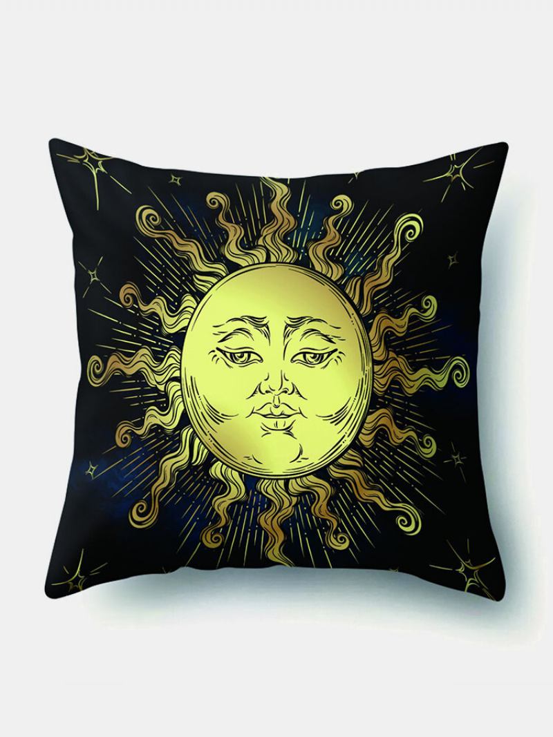 1 Pc Sun Moon Mandala Pattern Μαξιλαροθήκη Ριχτάρι Διακόσμηση Σπιτιού Κάλυμμα Μαξιλαριού Planets