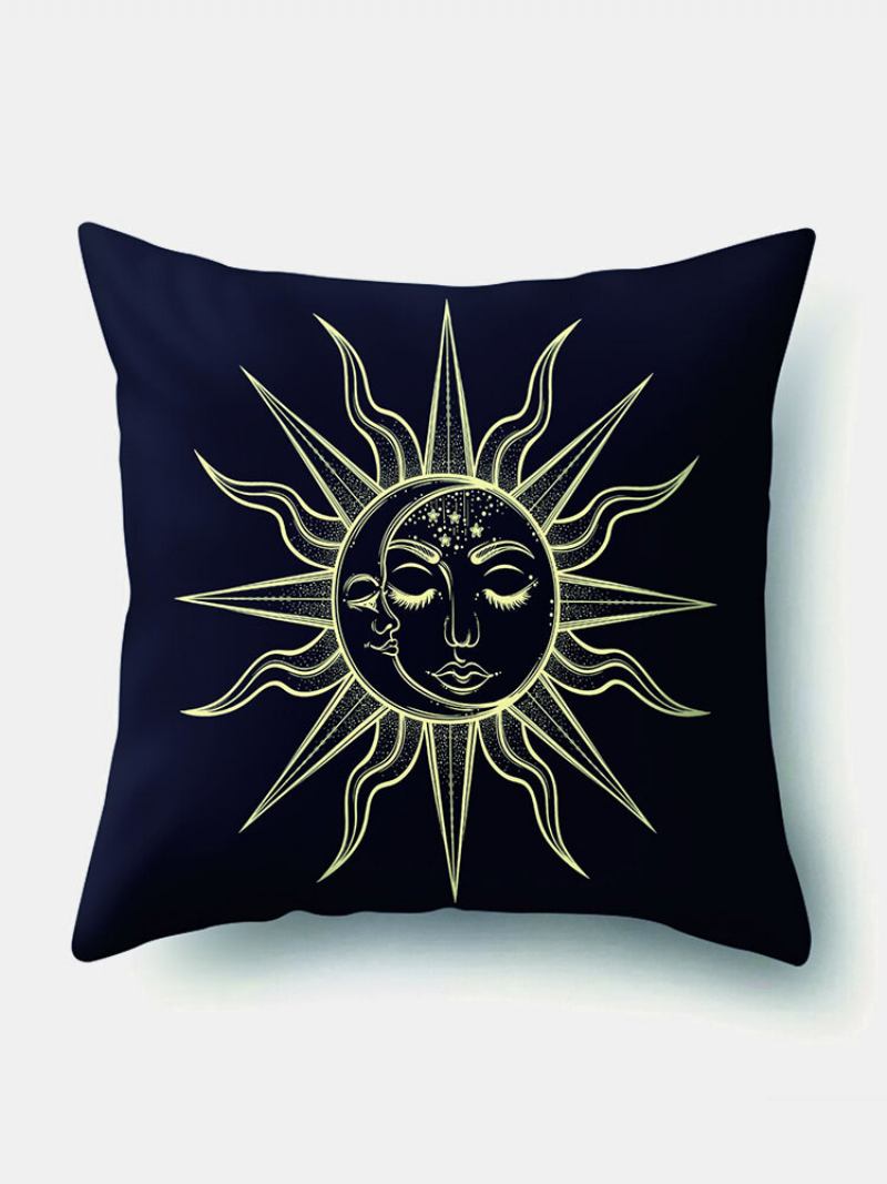 1 Pc Sun Moon Mandala Pattern Μαξιλαροθήκη Ριχτάρι Διακόσμηση Σπιτιού Κάλυμμα Μαξιλαριού Planets