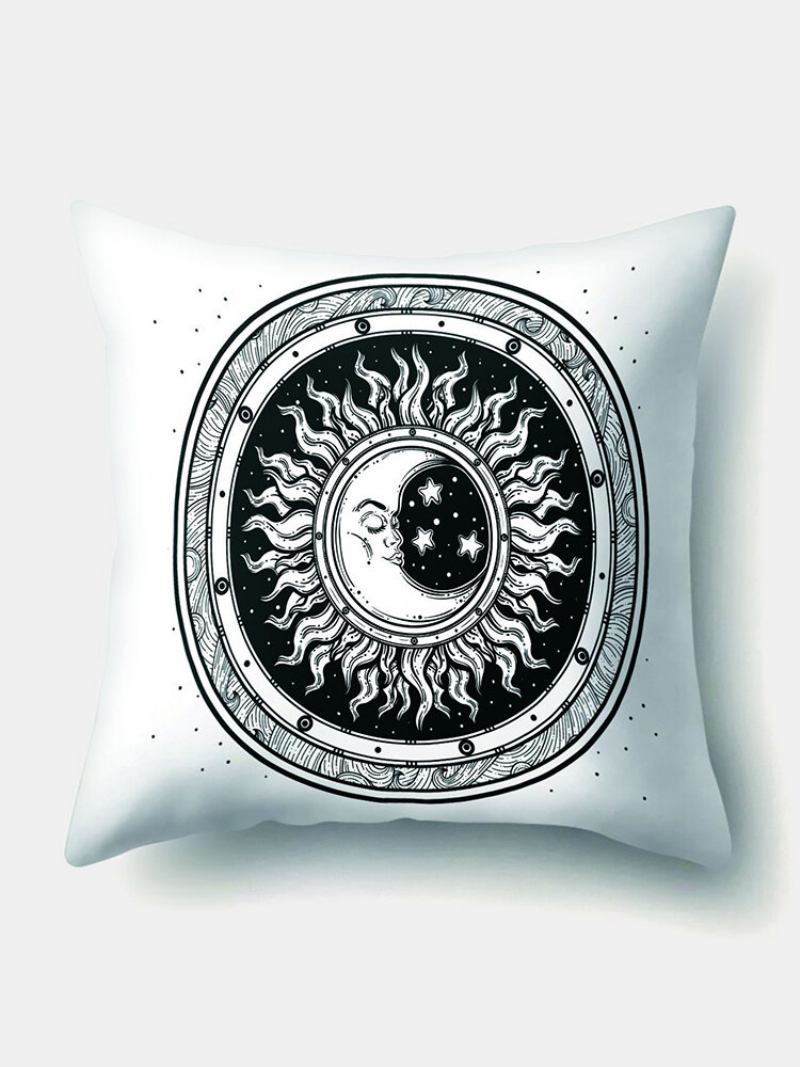 1 Pc Sun Moon Mandala Pattern Μαξιλαροθήκη Ριχτάρι Διακόσμηση Σπιτιού Κάλυμμα Μαξιλαριού Planets