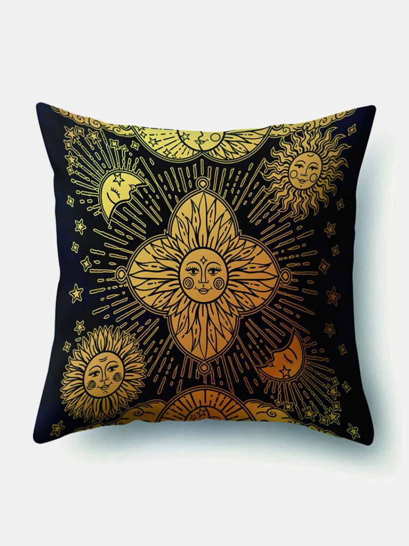 1 Pc Sun Moon Mandala Pattern Μαξιλαροθήκη Ριχτάρι Διακόσμηση Σπιτιού Κάλυμμα Μαξιλαριού Planets