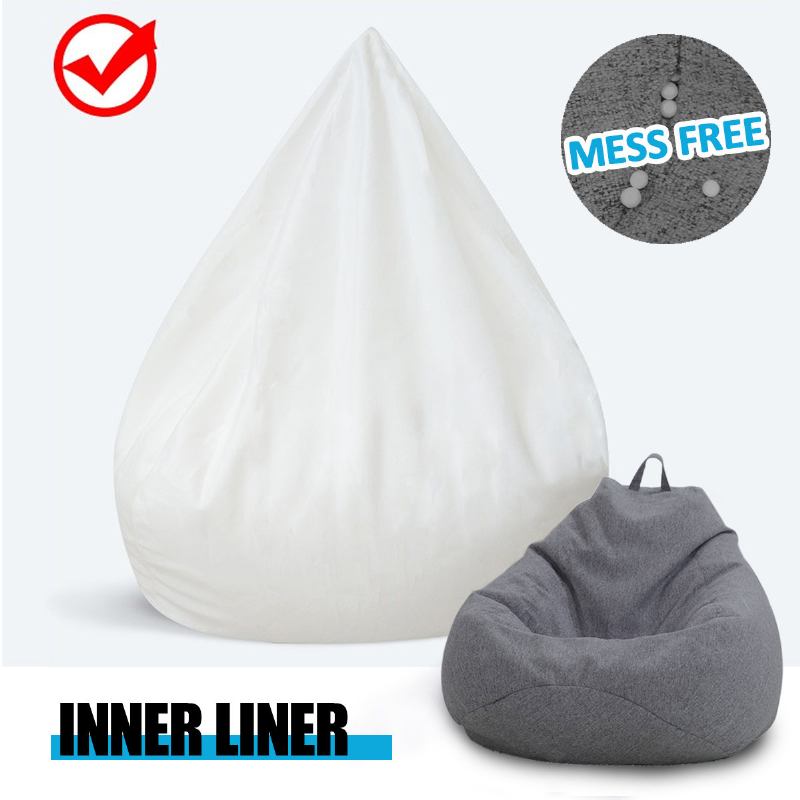 100*120cm L Bean Bag Liner Soft Bag Καρέκλες Κάλυμμα Καναπέ Εσωτερική Ξαπλώστρα Για Ενήλικες Παιδιά