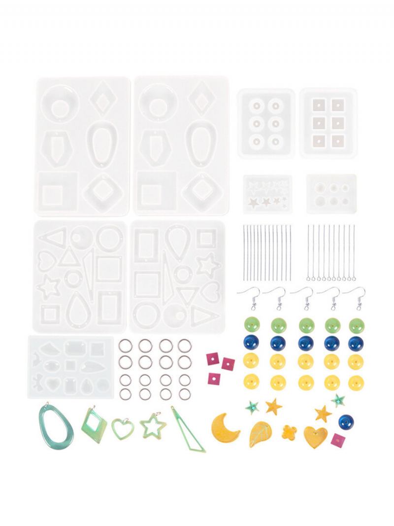 248 Τμχ Σκουλαρίκια Από Εποξειδική Ρητίνη Molds Kit Bohemia Drop Dangle Resin Earring Mold Μόδα Κοσμήματα Καλούπια Από Σιλικόνης Art Craft