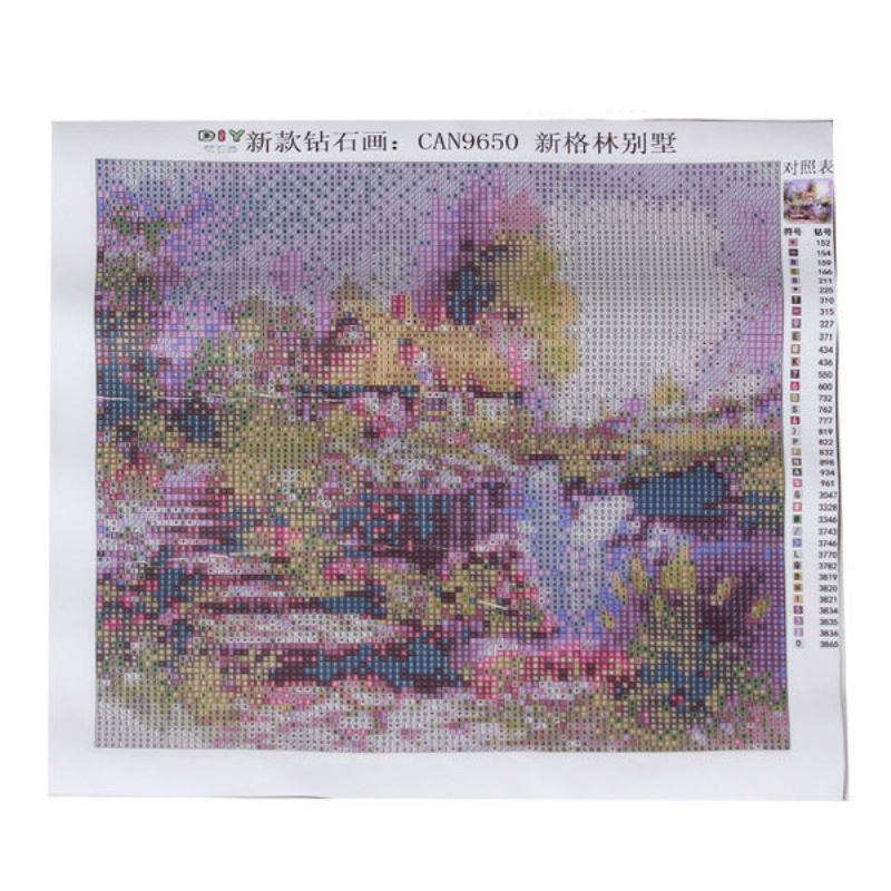 25x25cm Diy Dream Home Diamond Painting Decor Kit Με Σταυροβελονιά