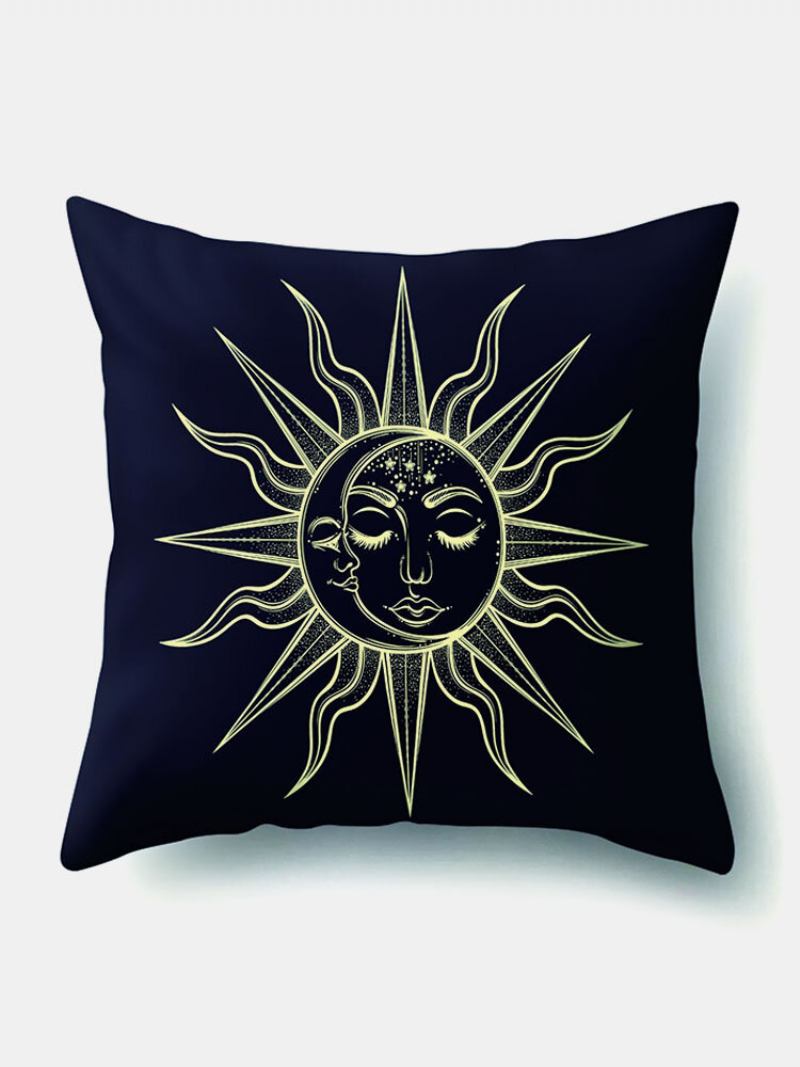 4 Τμχ Sun Moon Mandala Pattern Μαξιλαροθήκη Ριχτάρι Κάλυμμα Μαξιλαριού Διακόσμηση Σπιτιού Πλανήτες