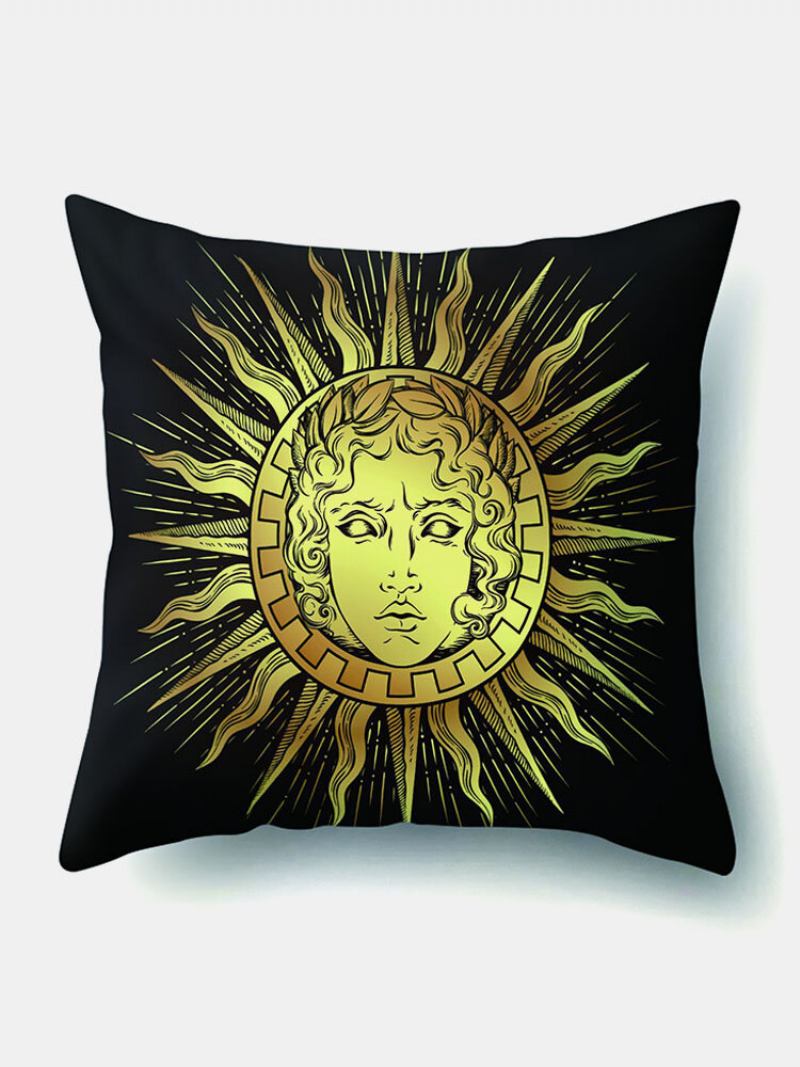 4 Τμχ Sun Moon Mandala Pattern Μαξιλαροθήκη Ριχτάρι Κάλυμμα Μαξιλαριού Διακόσμηση Σπιτιού Πλανήτες