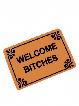 40*60cm Επιστολή Funny Welcome Doormat Indoor/eξωτερικό Λαστιχένιο Πατάκι Αντιολισθητικό