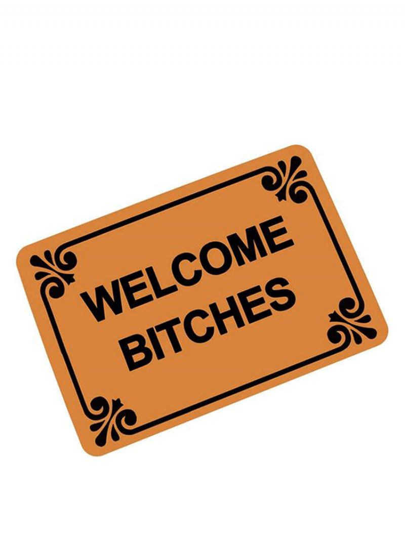 40*60cm Επιστολή Funny Welcome Doormat Indoor/eξωτερικό Λαστιχένιο Πατάκι Αντιολισθητικό