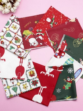 5/10pcs Cartoon Christmas Series Twill Βαμβακερό Ύφασμα Diy Χειροποίητο Patchwork Ραπτικής