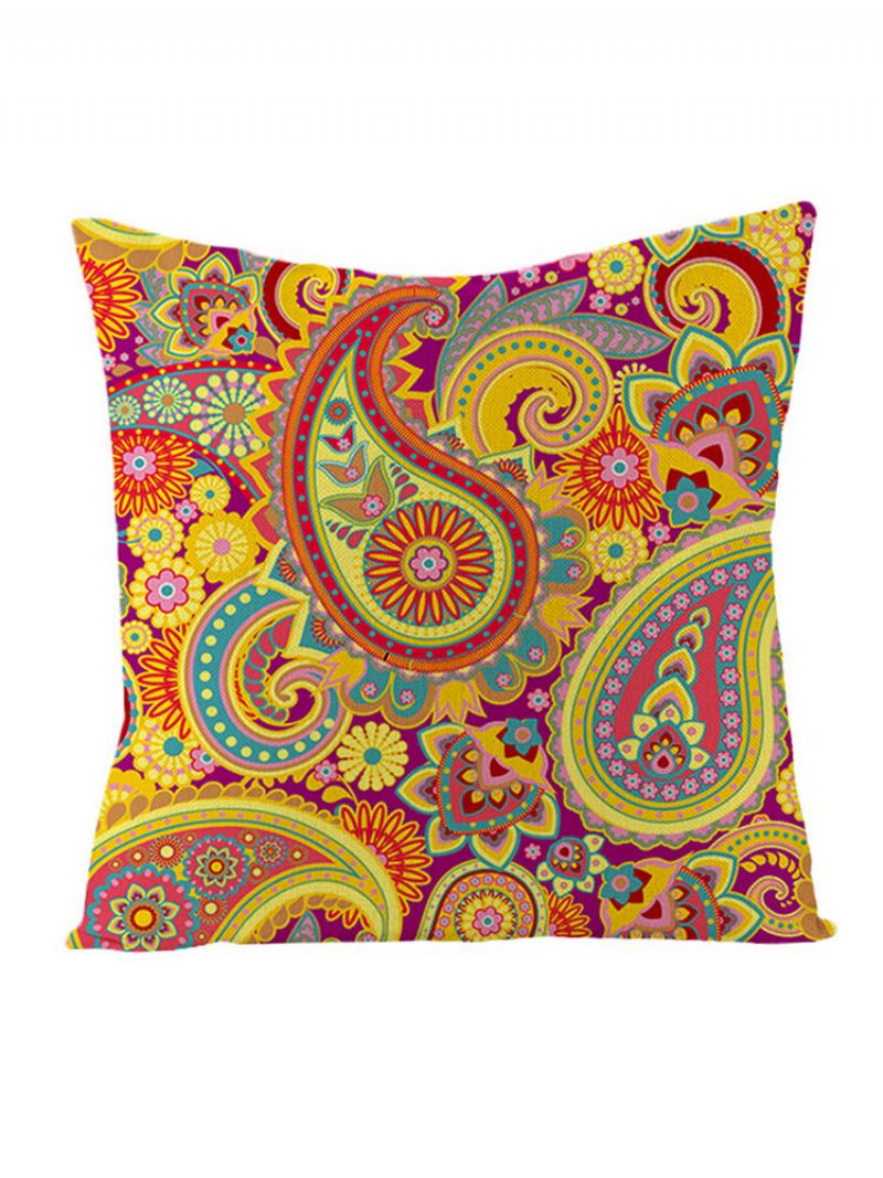 Bohemian Mandala Folk Geometrical Style Len Throw Μαξιλαροθήκες Για Καναπέ Σπιτιού Art Decor Κάλυμμα Μαξιλαριού