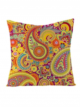 Bohemian Mandala Folk Geometrical Style Len Throw Μαξιλαροθήκες Για Καναπέ Σπιτιού Art Decor Κάλυμμα Μαξιλαριού