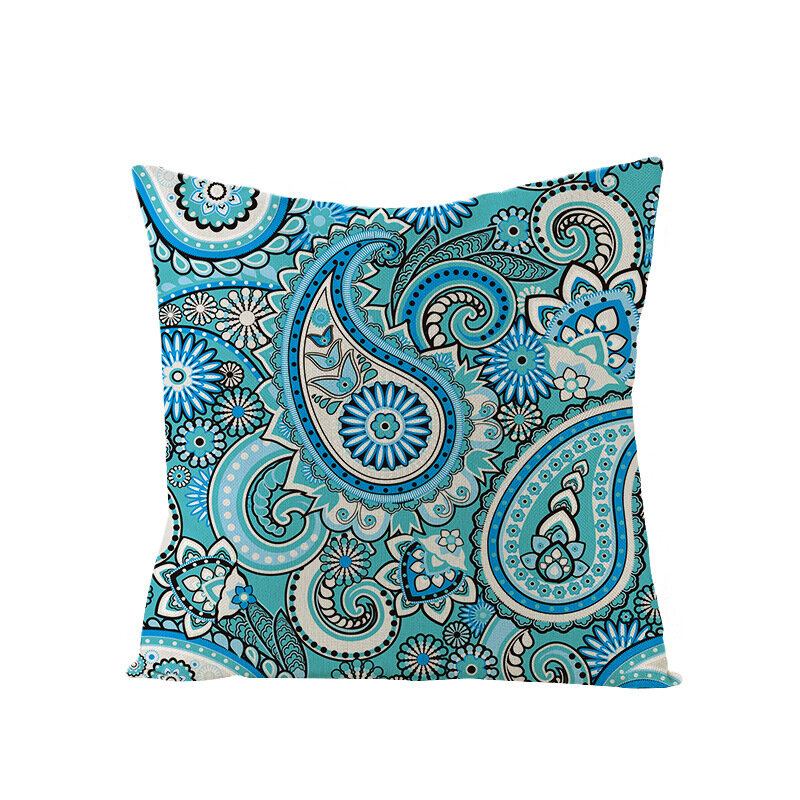 Bohemian Mandala Folk Geometrical Style Len Throw Μαξιλαροθήκες Για Καναπέ Σπιτιού Art Decor Κάλυμμα Μαξιλαριού