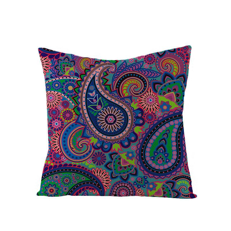 Bohemian Mandala Folk Geometrical Style Len Throw Μαξιλαροθήκες Για Καναπέ Σπιτιού Art Decor Κάλυμμα Μαξιλαριού