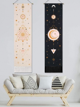 Bohemian Tapestry Moon Phase Pattern Art Διακόσμηση Σπιτιού Σαλόνι Υπνοδωματίου