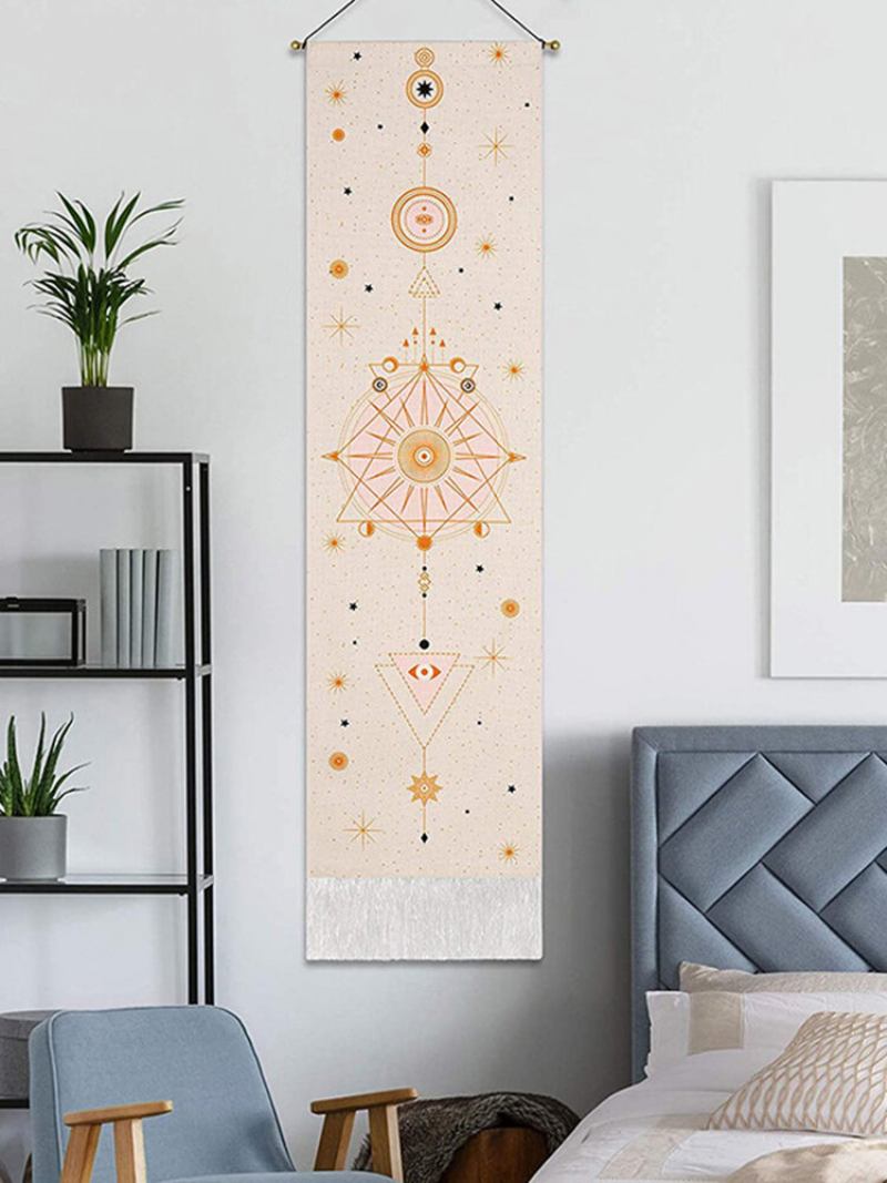 Bohemian Tapestry Moon Phase Pattern Art Διακόσμηση Σπιτιού Σαλόνι Υπνοδωματίου