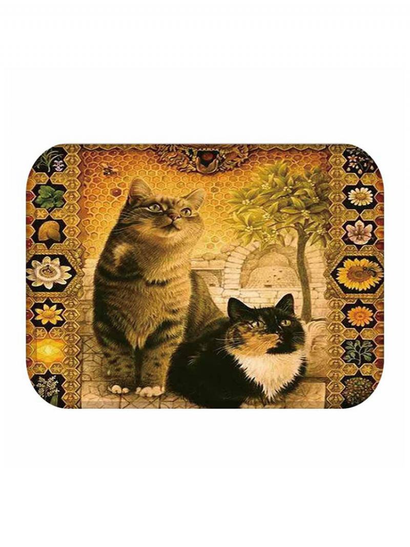 Cat Printing Doorway Mat Κουζίνα Mat Μπάνιο Χαλιά Κουζίνας Πατάκια Δαπέδου Μοκέτα Διακόσμηση Σπιτιού