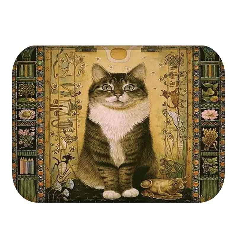 Cat Printing Doorway Mat Κουζίνα Mat Μπάνιο Χαλιά Κουζίνας Πατάκια Δαπέδου Μοκέτα Διακόσμηση Σπιτιού