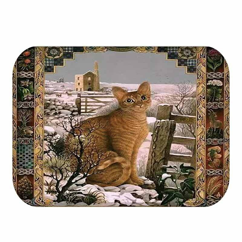 Cat Printing Doorway Mat Κουζίνα Mat Μπάνιο Χαλιά Κουζίνας Πατάκια Δαπέδου Μοκέτα Διακόσμηση Σπιτιού