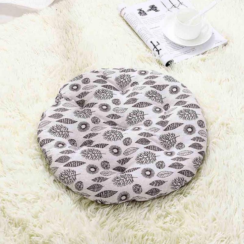 Cotton & Lien Cushion Για Καρέκλα Γραφείου Στρογγυλό Μαξιλάρι Που Διατηρεί Ζεστό Παχύ Για Χειμερινή Χρήση Δαπέδου Τατάμι