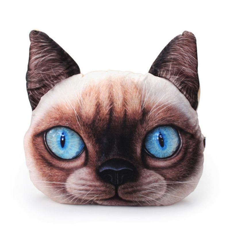 Creative 3d Dog Cat Throw Μαξιλάρια Βελούδινα Meow Star Μαξιλάρι Καναπέ-κρεβάτι 2 Μεγεθών