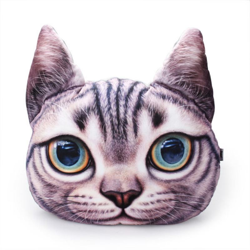 Creative 3d Dog Cat Throw Μαξιλάρια Βελούδινα Meow Star Μαξιλάρι Καναπέ-κρεβάτι 2 Μεγεθών