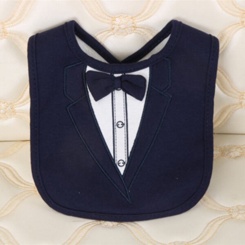 Fashion Gentleman Baby Bibs Τρεις Κόκκινο Παπιγιόν Φόρεμα Σε Σχήμα Saliva Πετσέτα Αδιάβροχη