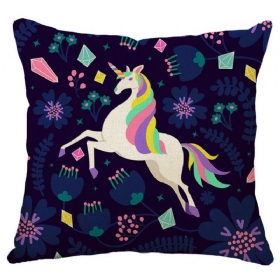 Honana 45x45cm Διακόσμηση Σπιτιού Cartoon Unicorn Animal Square 12 Προαιρετικά Μοτίβα Μαξιλαροθήκη