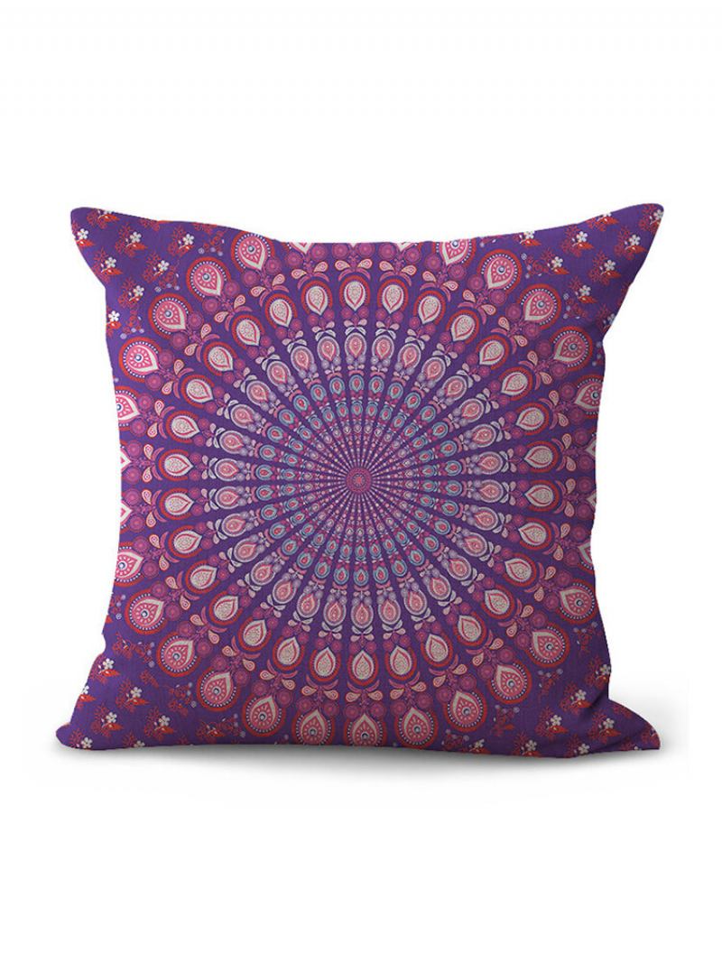 Κάλυμμα Μαξιλαριού Mandala Polyester Bohemian Γεωμετρική Θήκη Ελέφαντα Διακοσμητική Για Το Σπίτι