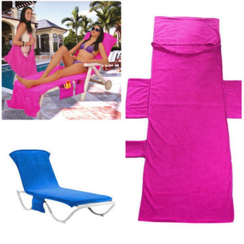 Ξαπλώστρα Mate Beach Towel Για Holiday Garden Lounge Με Τσέπες