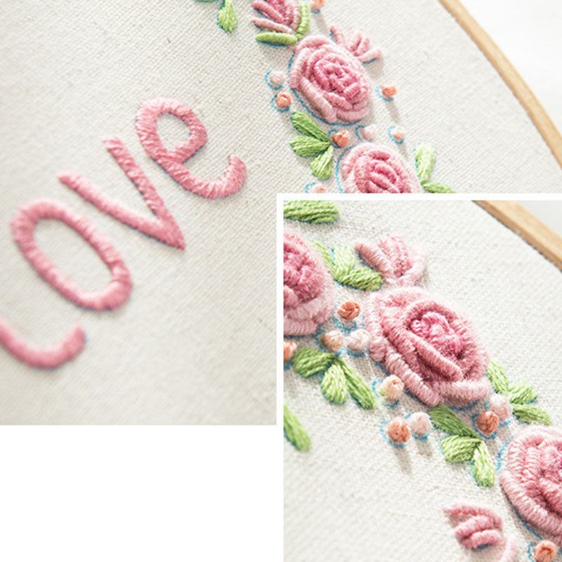 Lover Heart Printed Diy European Ebroidery Kit Χειροποίητο Πακέτο Ραπτικής Με Κεντήματα Για Αρχάριους