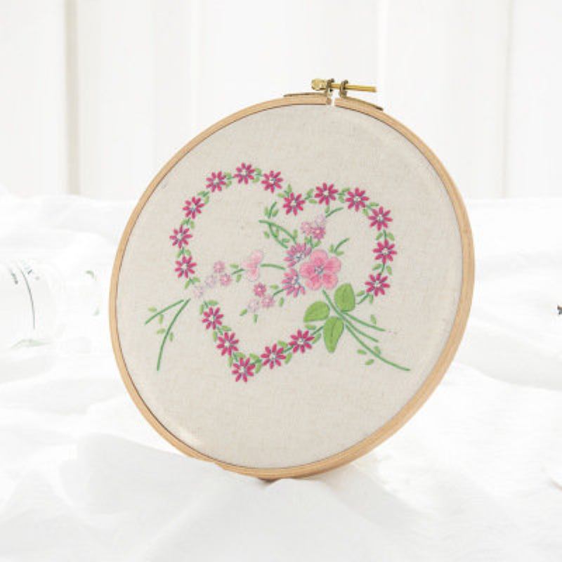 Lover Heart Printed Diy European Ebroidery Kit Χειροποίητο Πακέτο Ραπτικής Με Κεντήματα Για Αρχάριους