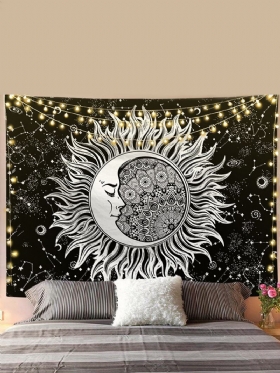 Sun Moon Mandala Ταπετσαρία Με Μοτίβο Ταπετσαρίες Τοίχου Διακόσμηση Σαλονιού Κρεβατοκάμαρας