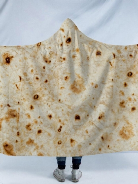 Super Soft Burrito Wrap Κουβέρτα Με Κουκούλα Home Casual Wearable Ζεστή Για Ενήλικες Παιδικό Καναπέ-κρεβάτι Γονάτων