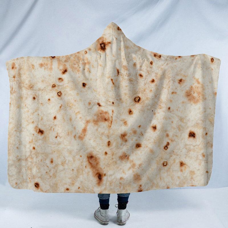 Super Soft Burrito Wrap Κουβέρτα Με Κουκούλα Home Casual Wearable Ζεστή Για Ενήλικες Παιδικό Καναπέ-κρεβάτι Γονάτων