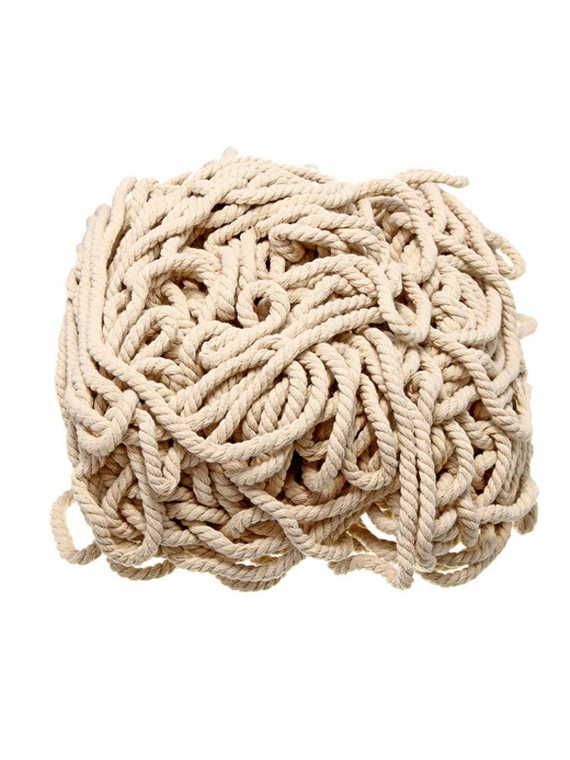 Σχοινί Macrame 4/5/6mm Φυσικό Μπεζ Βαμβακερό Στριφτό Κορδόνι Artisan Hand Craft New