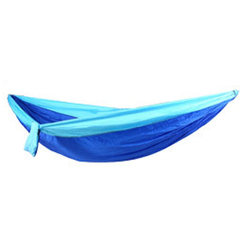 Camping Hammock Φορητές Εσωτερικές Εξωτερικές Ελαφριές Νάιλον Αιώρες Αλεξίπτωτου Για Παραλία Ταξιδίου Με Ιμάντες Και Καραμπίνερ