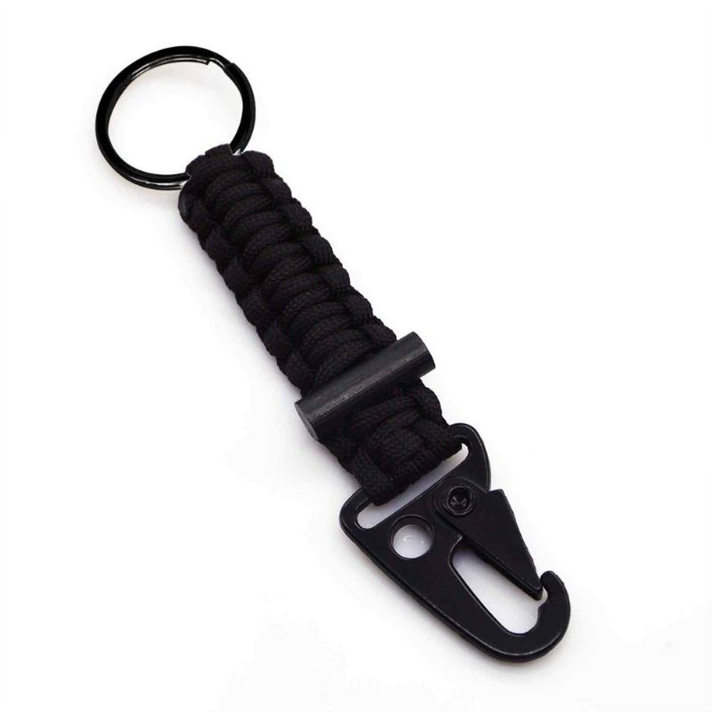 Μπρελόκ Paracord Survival Με Firestarter Και Carabiner Kit Edc Keychain Για Adventurecamping Hikinghuntingtravel