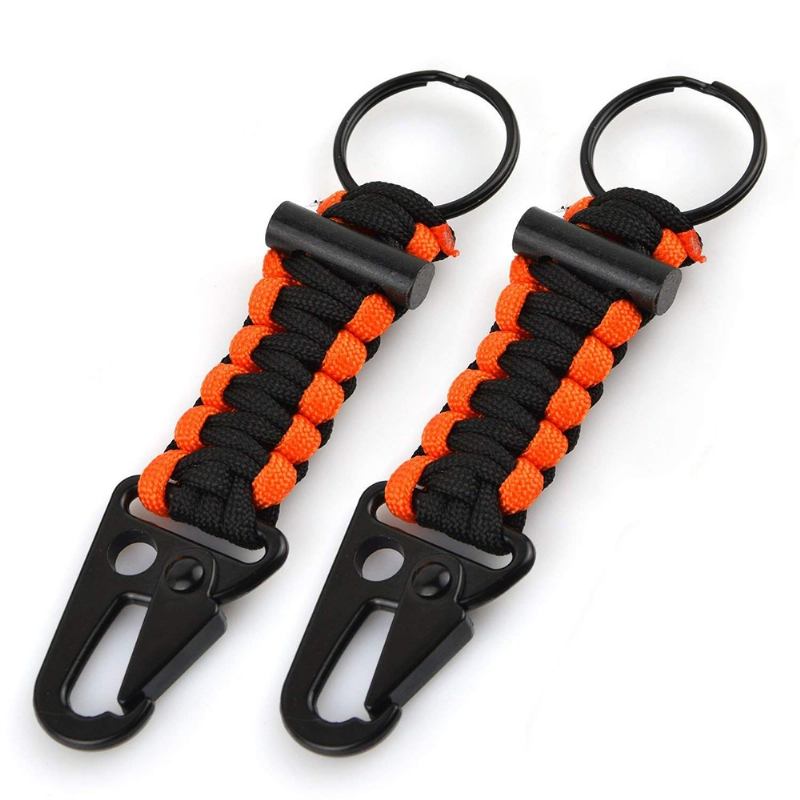 Paracord Carabiner Survival Μπρελόκ Firestarter 2 Πακέτο Εξωτερικού Εξοπλισμού Για Πεζοπορία Κάμπινγκ Κυνήγι Ψάρεμα