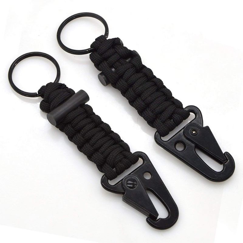 Paracord Carabiner Survival Μπρελόκ Firestarter 2 Πακέτο Εξωτερικού Εξοπλισμού Για Πεζοπορία Κάμπινγκ Κυνήγι Ψάρεμα