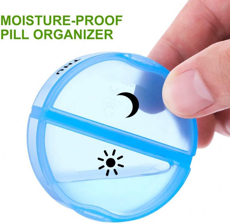 2023 Mini Portable One Week Morning And Evening Pill Box Πλαστικό Κουτί Χαπιών 14 Διαμερισμάτων