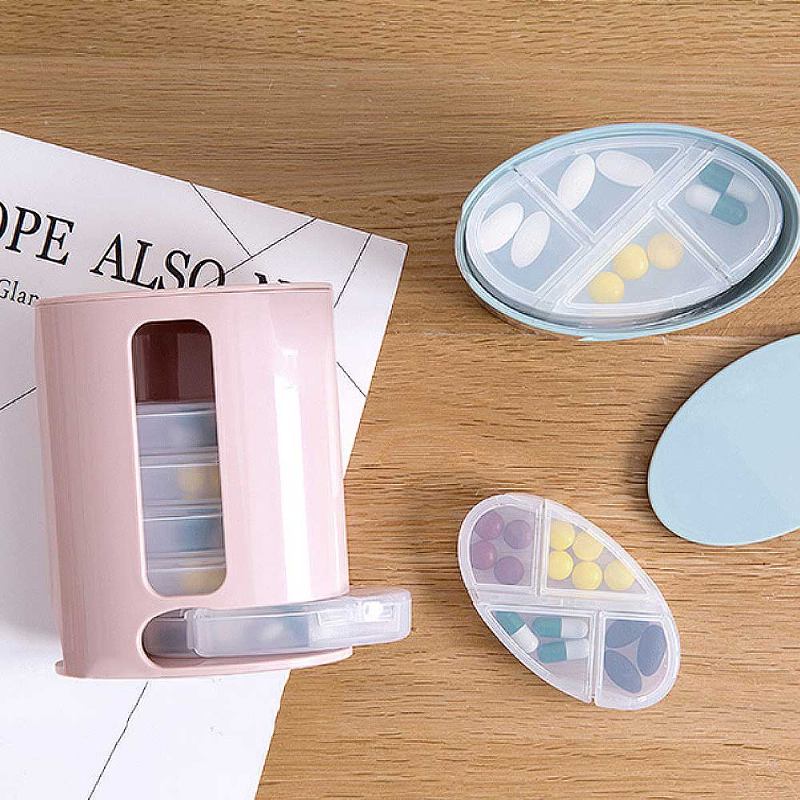 28 Day Pill Organizer Αδιάβροχο Dispenser Χαπ Φορητό Σχέδιο Για Μεταφορά Συμπληρωμάτων Βιταμινών Και Φαρμάκων Για Ταξιδιωτικό Κάμπινγκ