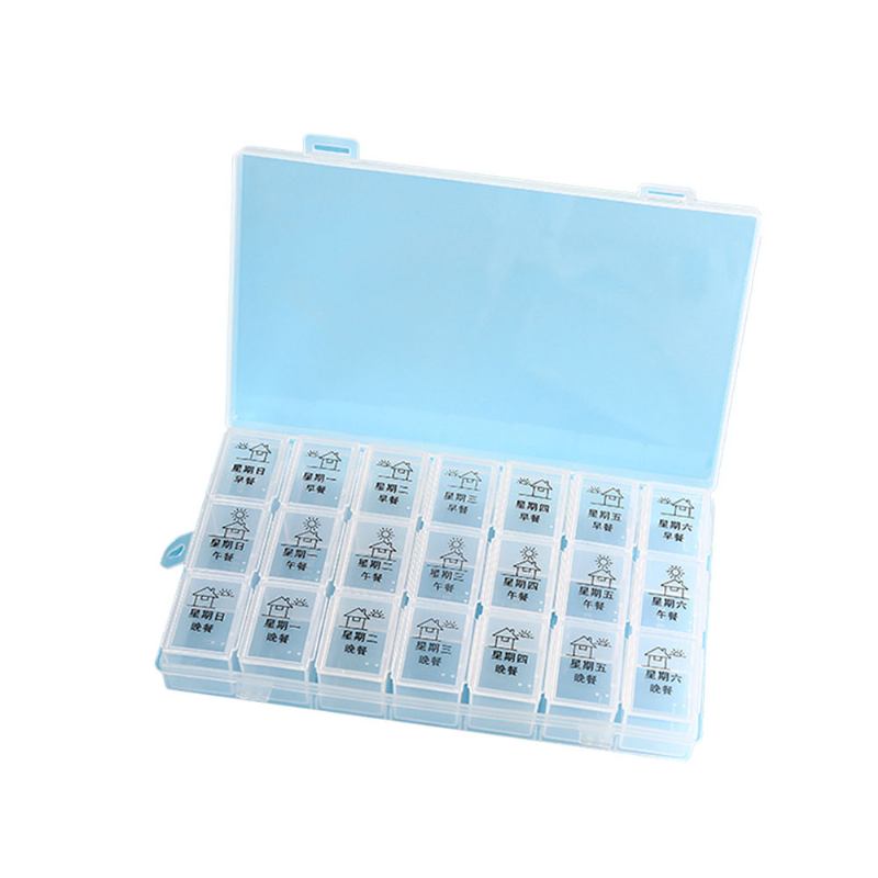 7 Day Organizer Mini Pill Box Plastic Medicine Box For Pills Ταμπλέτες Βιταμίνης One-week Container